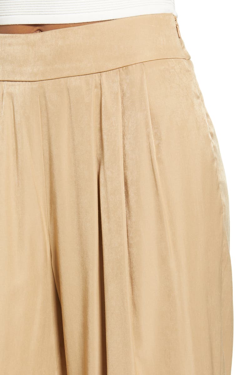 All in Favor Wide Leg Satin Pants, Alternate, color, 