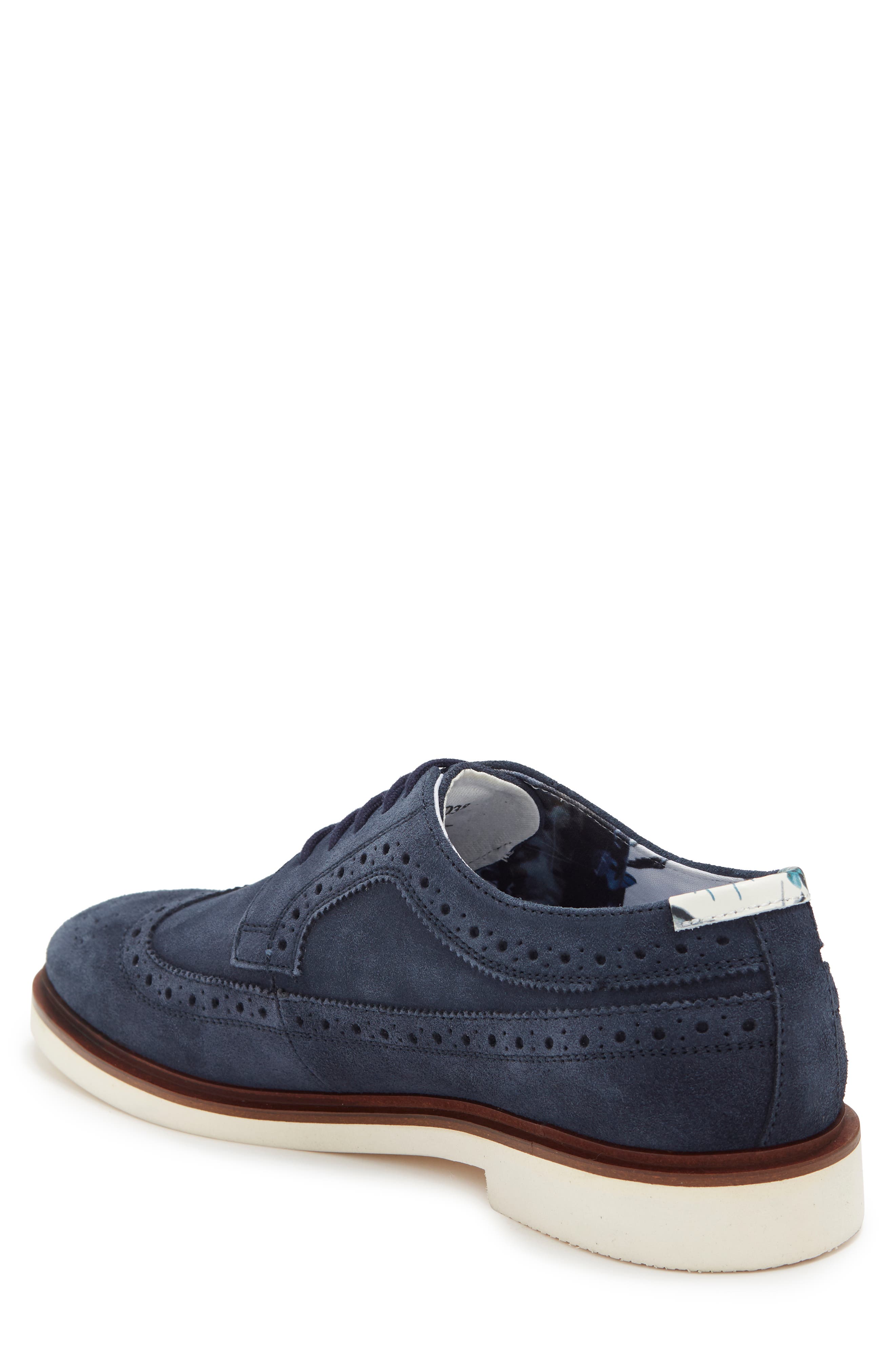 PAISLEY & GRAY Fashion Wingtip Derby, Alternate, color, Navy Suede