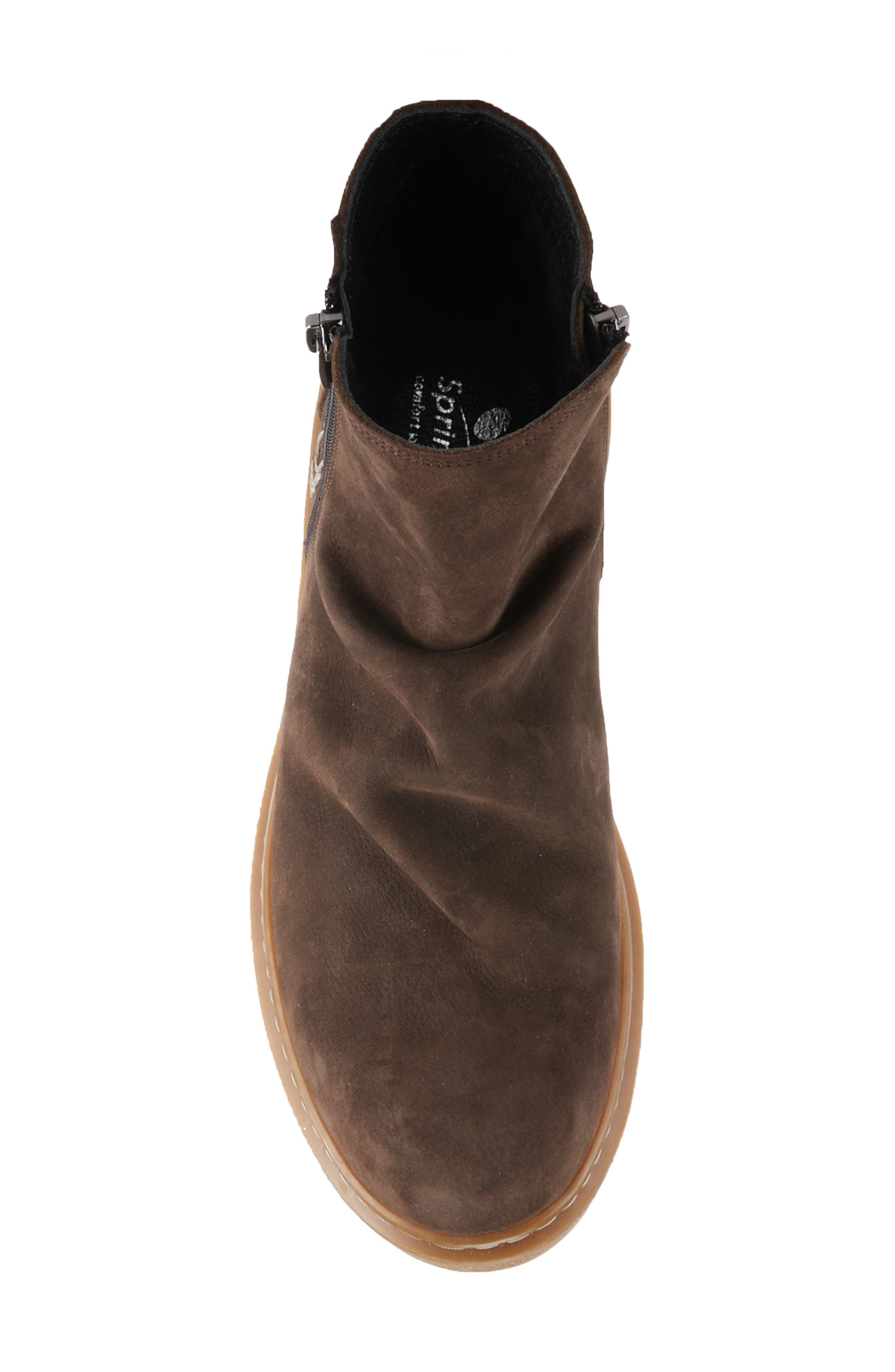 Spring Step Addlyn Scrunched Nubuck Bootie, Alternate, color, 