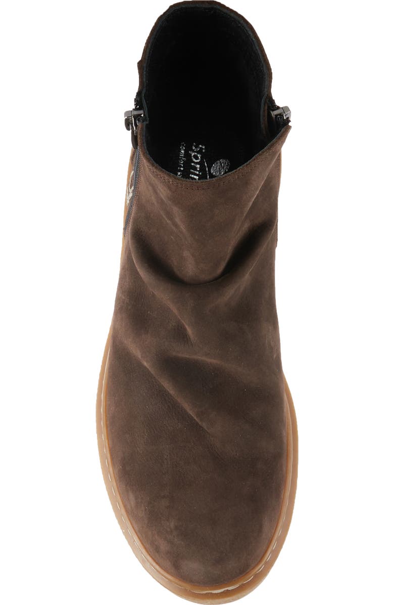 Spring Step Addlyn Scrunched Nubuck Bootie, Alternate, color,