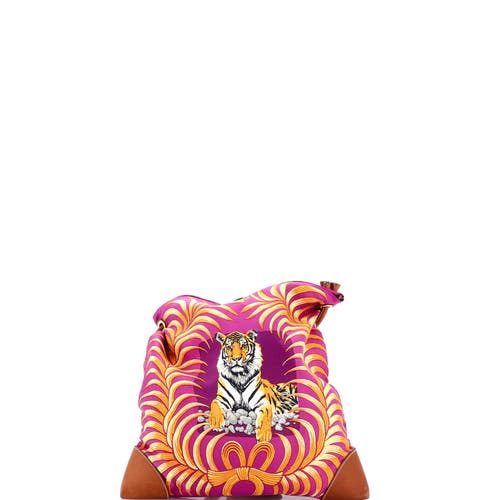 Pre-owned Hermes  Hermes Silky City Bag Printed Silk And Leather Pm In Multi