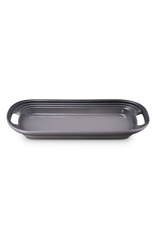 Le Creuset Stoneware Serving Platter In Gray