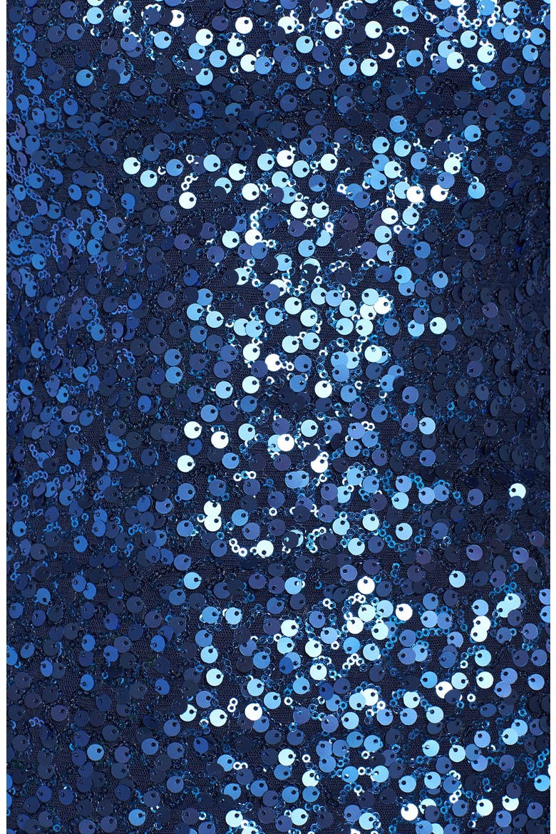 'Lola' Sequin Body-Con Minidress, Alternate, color, NAVY