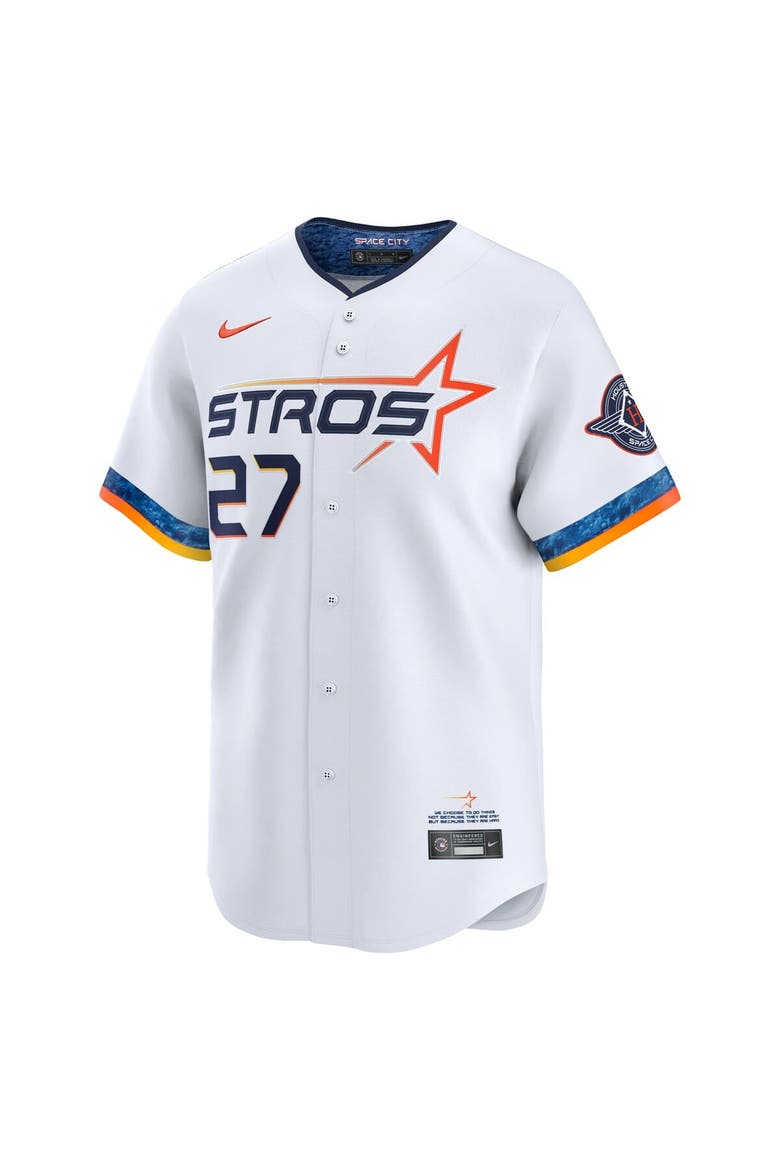 Men's Nike Jose Altuve White Houston Astros 2025 City Connect Limited Player Jersey, Alternate, color, White
