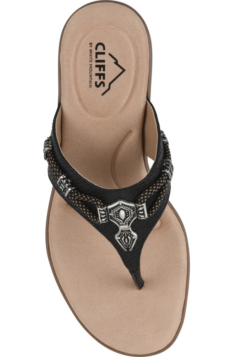 CLIFFS BY WHITE MOUNTAIN Bainah Thong Sandal, Alternate, color,