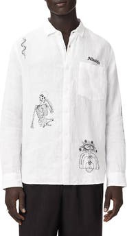 AllSaints Terror Button-Up Shirt
