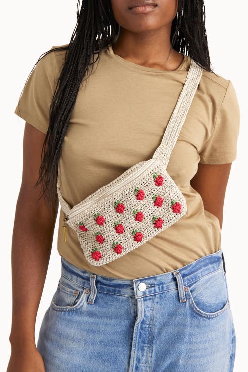 The Sak Caraway Small Belt Bag In Natural Strawberries