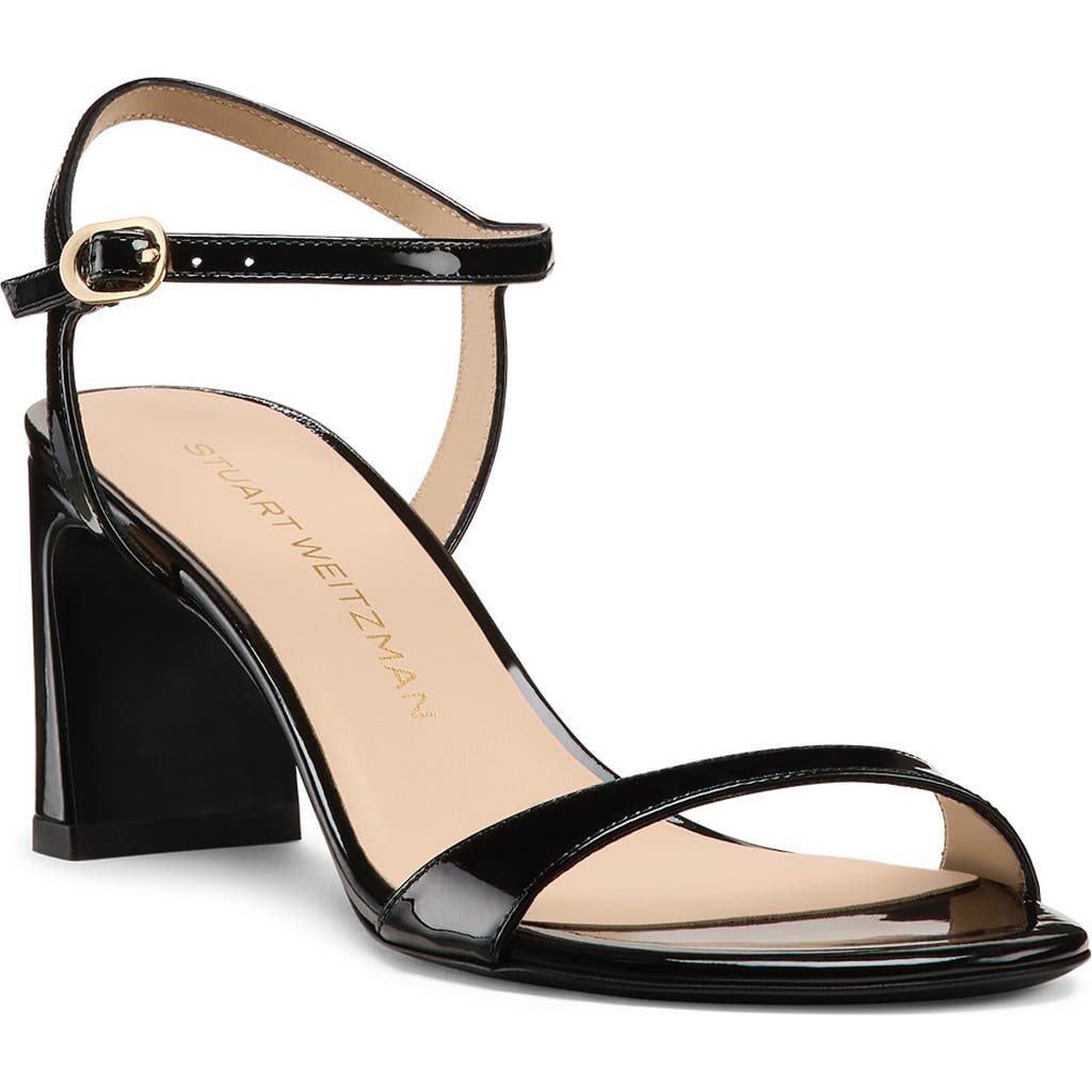 Stuart Weitzman Babette Heeled Sandals Black In Black