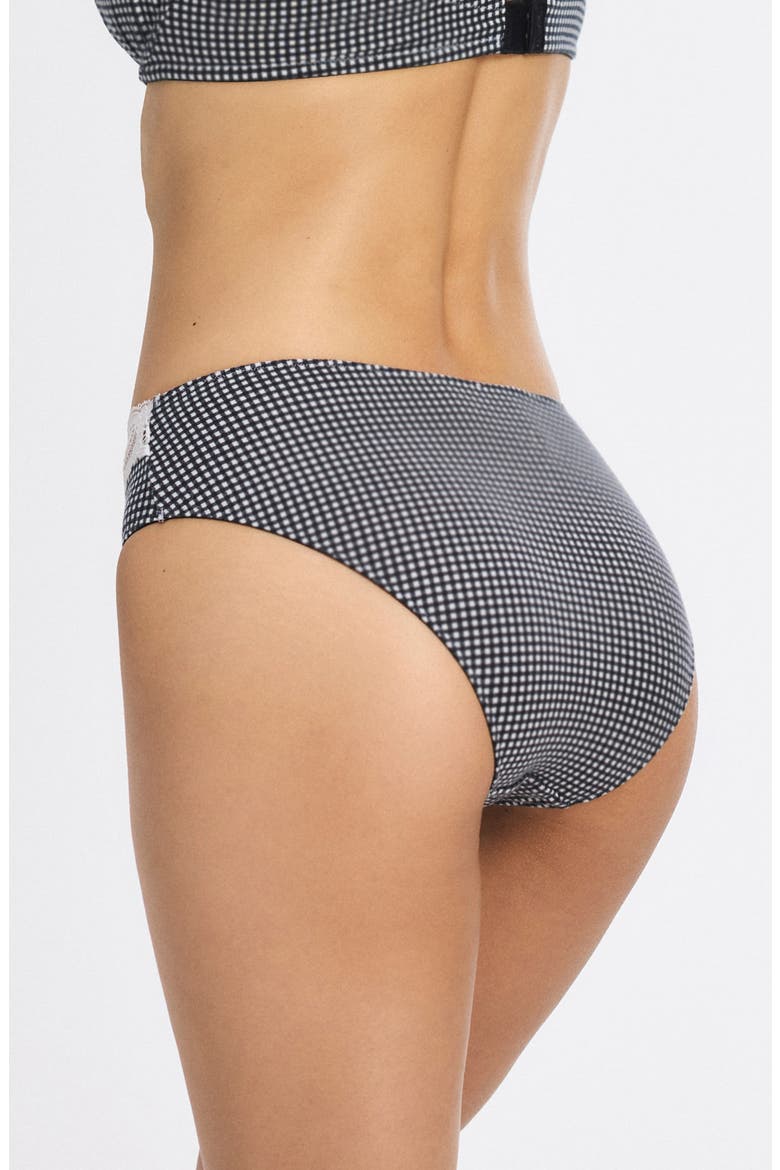 Swirly Girly Hipster Briefs, Alternate, color, BLACK CAVIAR CHECK EFFECT