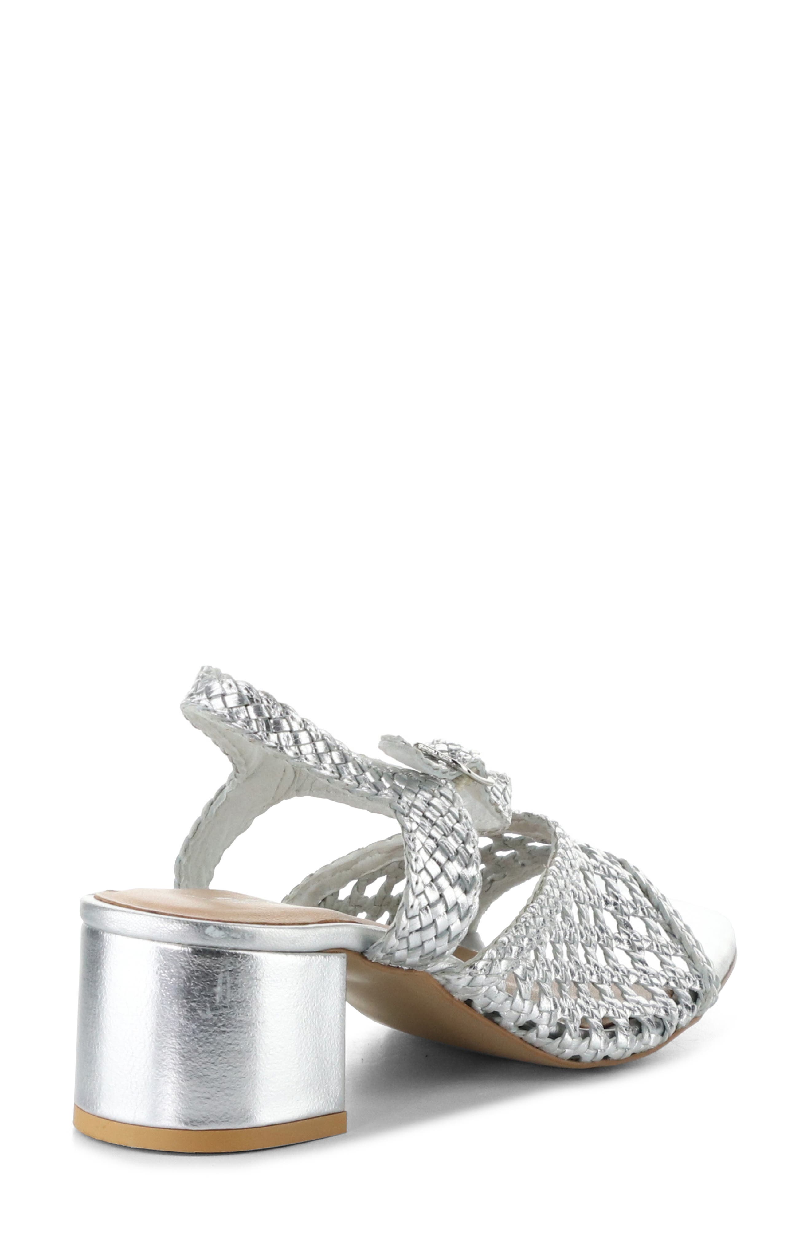 Wendi Ankle Strap Sandal, Alternate, color, SILVER