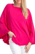 SAACHI Talia Ruffle Trim Poncho