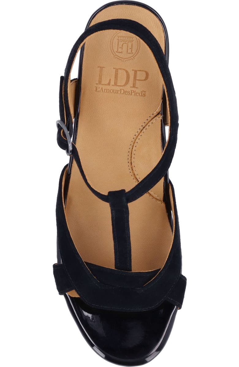 L'Amour des Pieds Mabry T-Strap Sandal, Alternate, color, Black