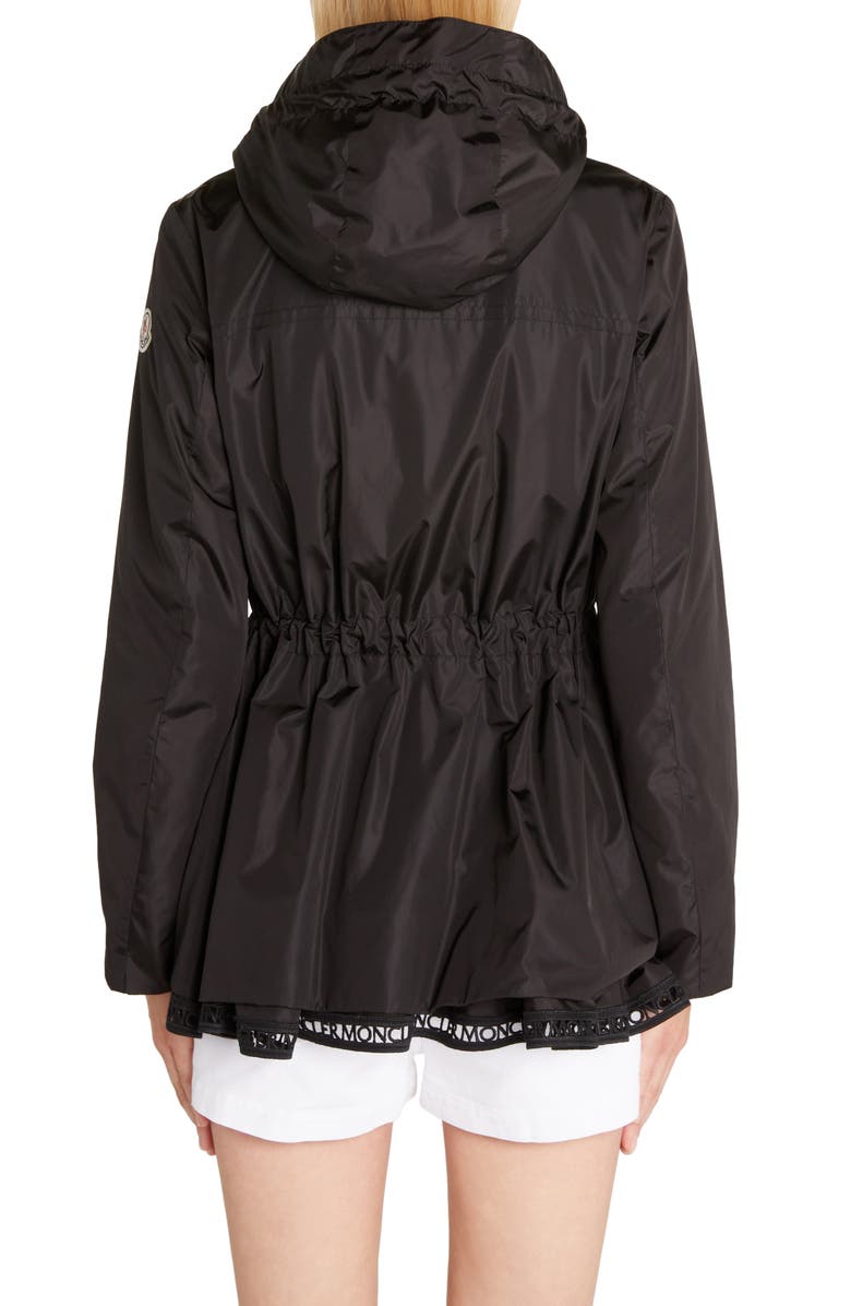 Moncler Loty Cinch Waist Rain Jacket, Alternate, color, 