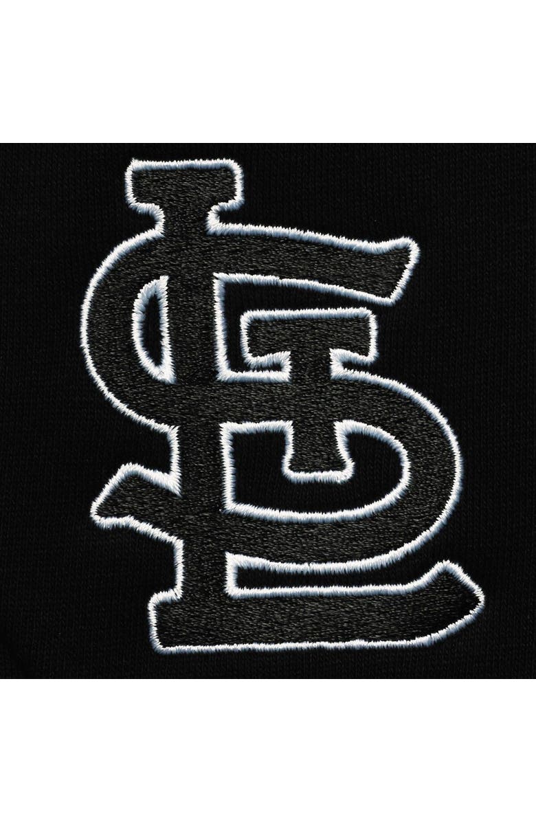 LEVELWEAR Men's Levelwear Black St. Louis Cardinals Recruit Short Sleeve Full-Zip Hoodie Jacket, Alternate, color, Black