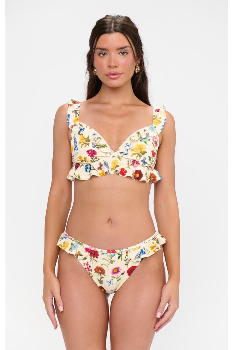 Island Ruffle Top, Main, color, French Floral Rib Scrunch