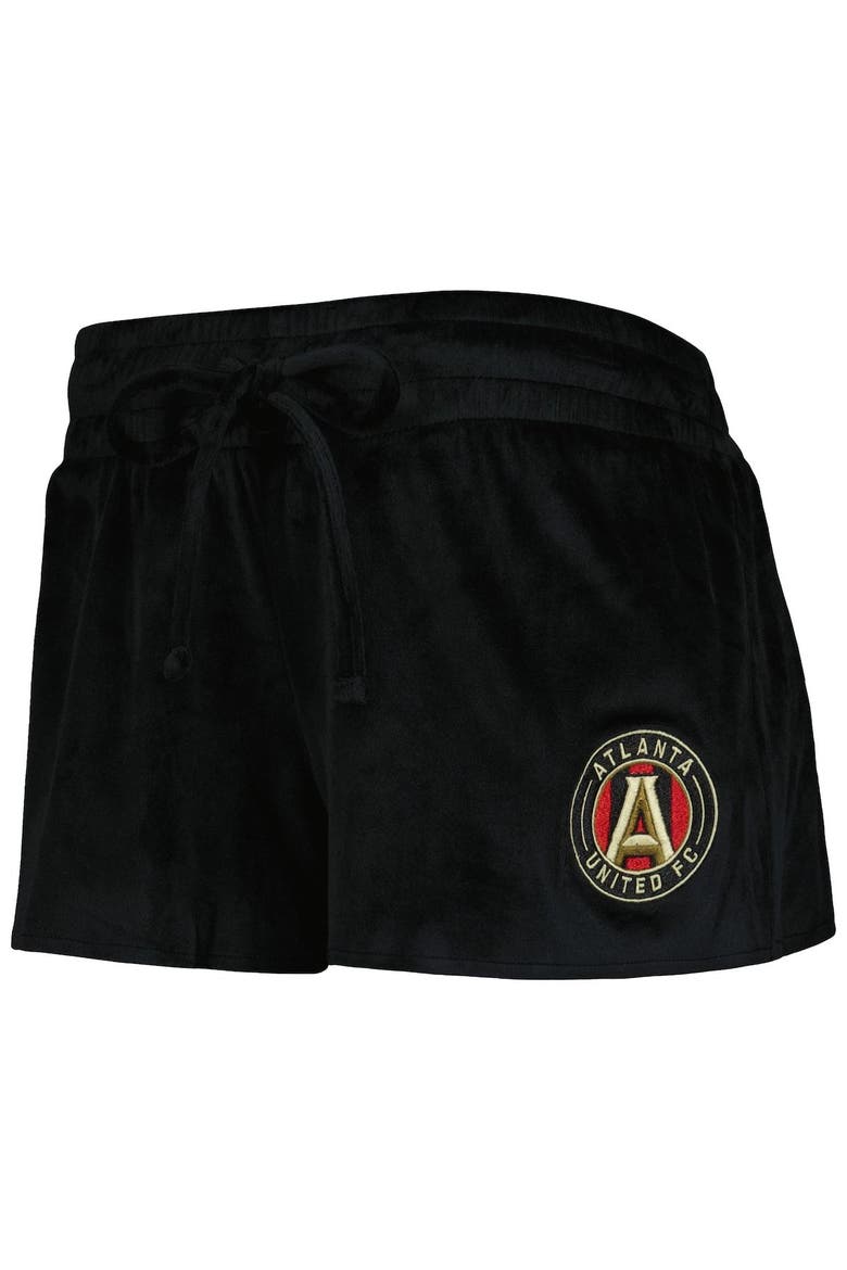 Women's Concepts Sport Black Atlanta United FC Intermission T-Shirt and Shorts Sleep Set, Alternate, color, Black