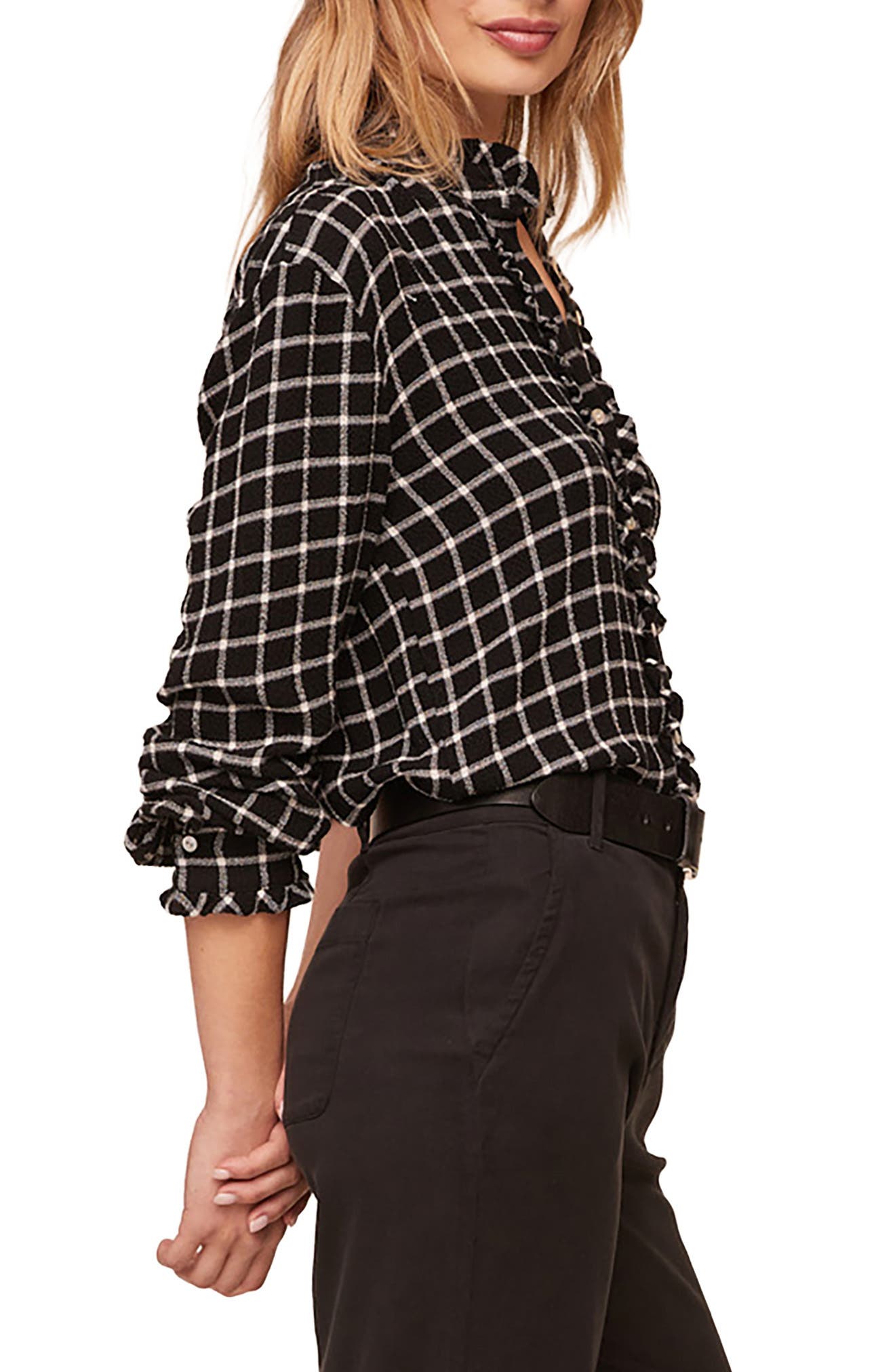 Bella Dahl Ruffle Edge Button Front Shirt (Women) | Nordstrom