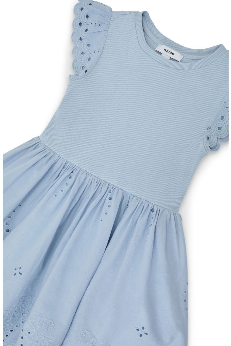 Kids' Carianna Eyelet Dress, Alternate, color, PALE BLUE