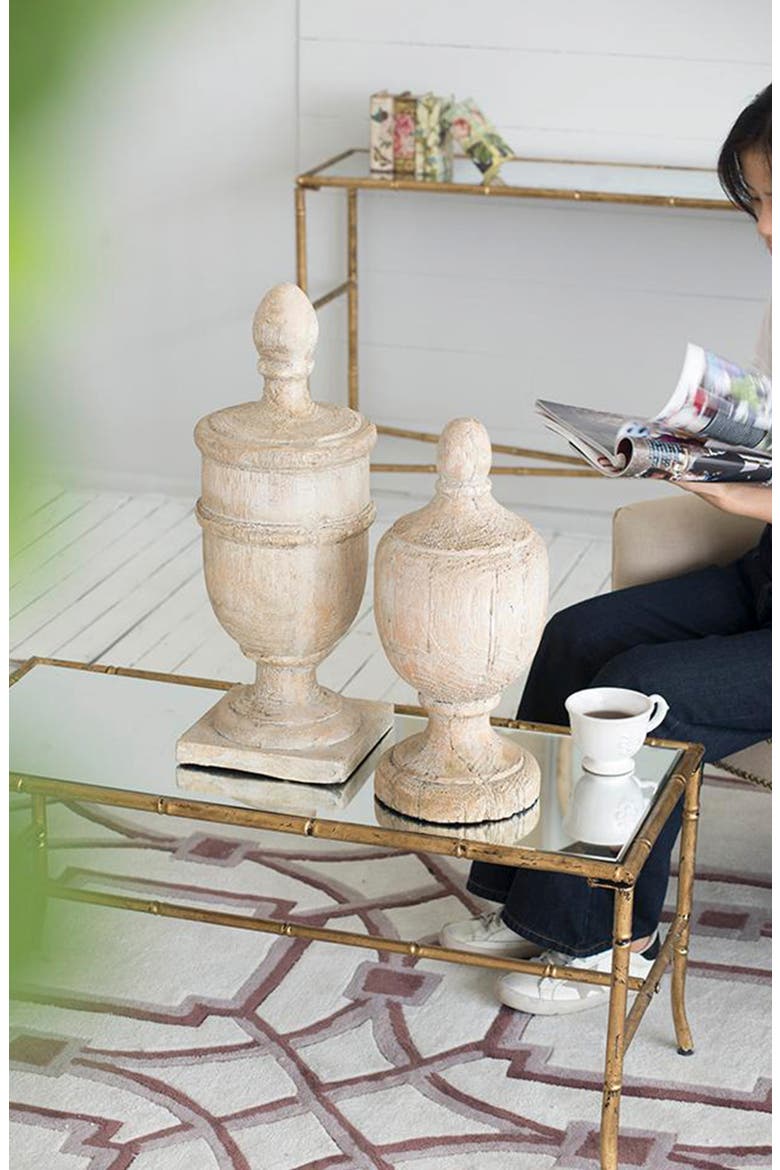 Chester Finial Decorate Tabletop Accent Decor, Alternate, color, CREAM