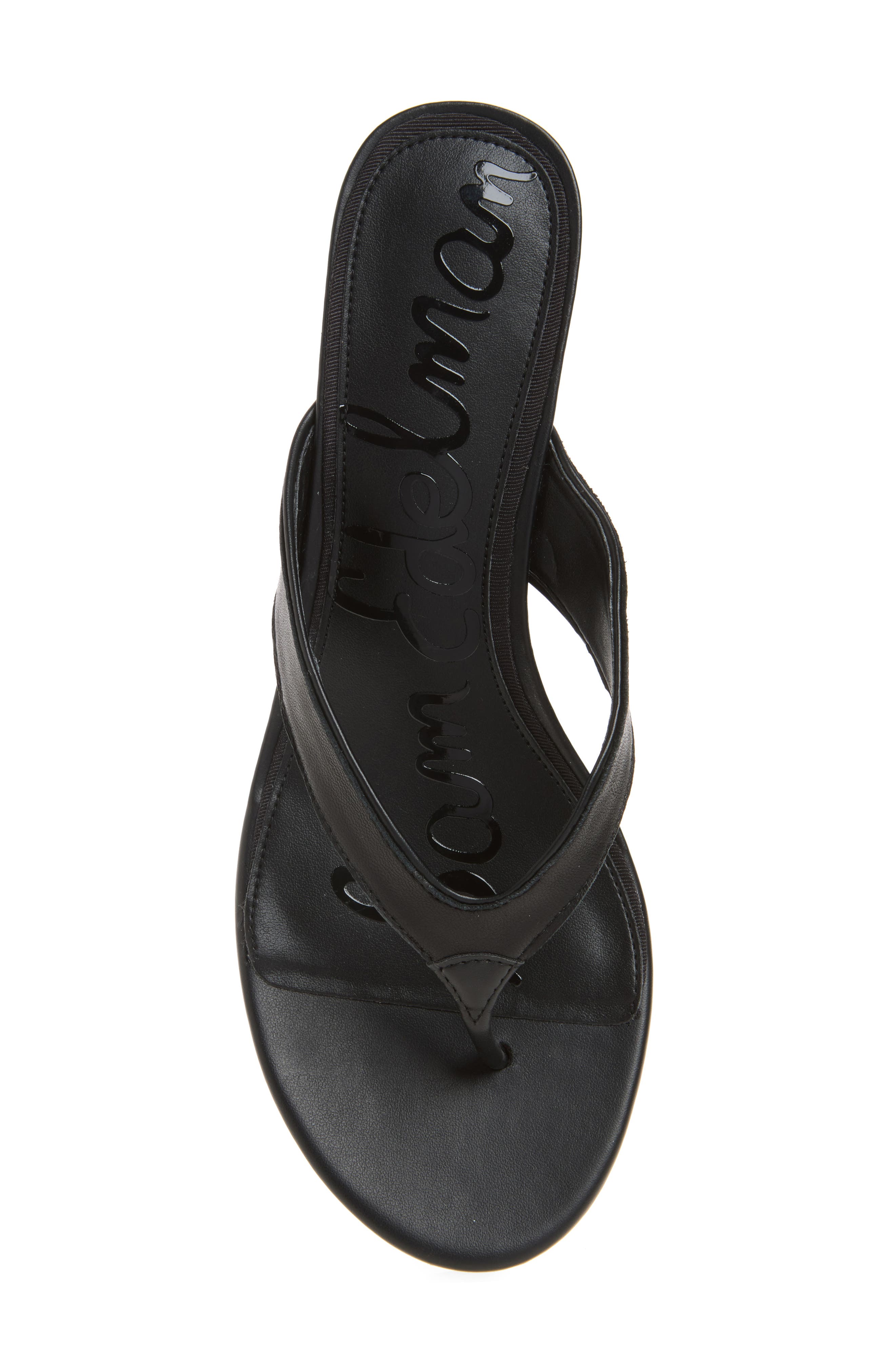 Sam Edelman Amie Kitten Heel Flip Flop, Alternate, color, Black