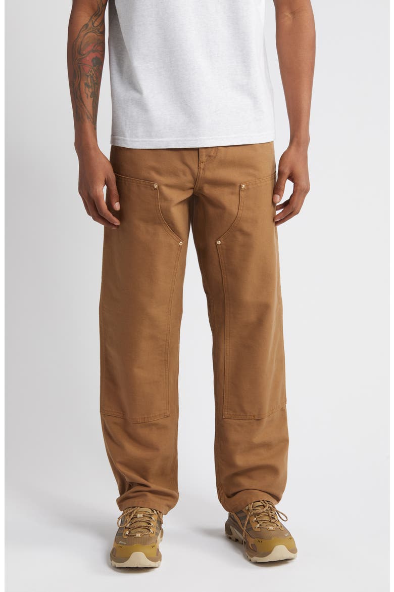 Double Knee Pants, Main, color, HAMILTON BROWN RINSED