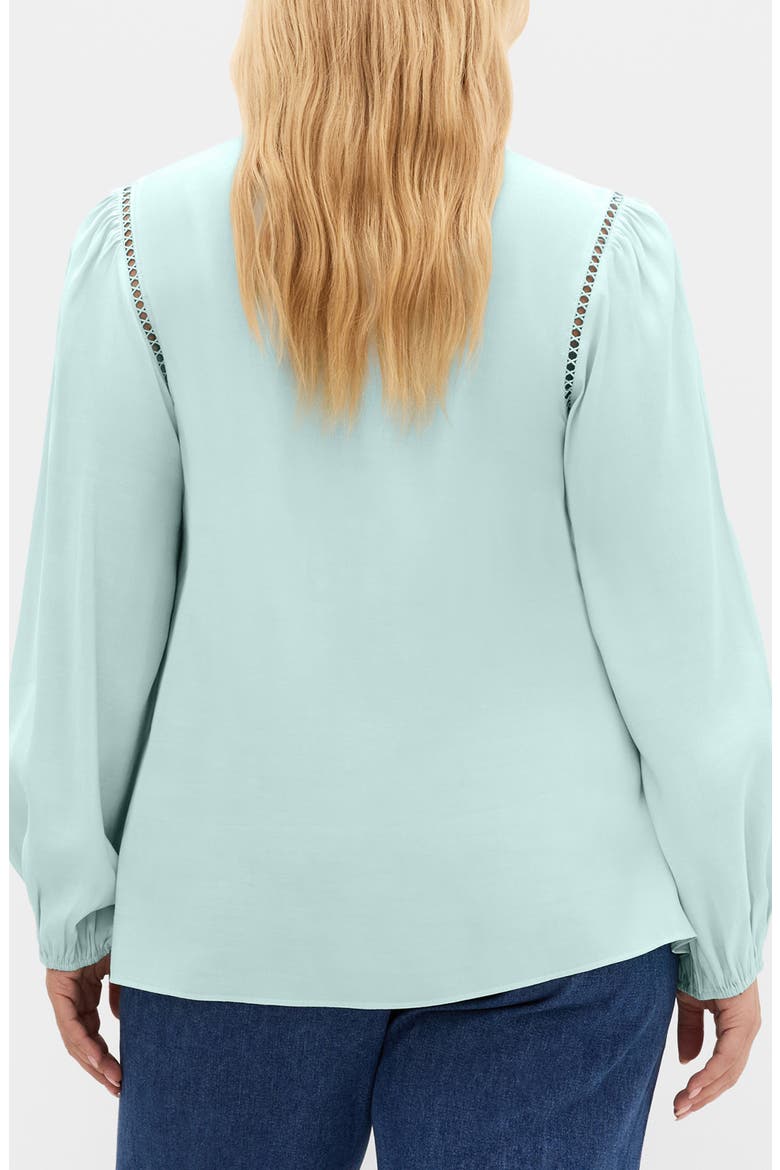 Lorena Smocked Neck Top, Alternate, color, MINT