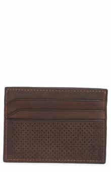 Johnston & Murphy Oil Tanned Leather Weekend Card Case