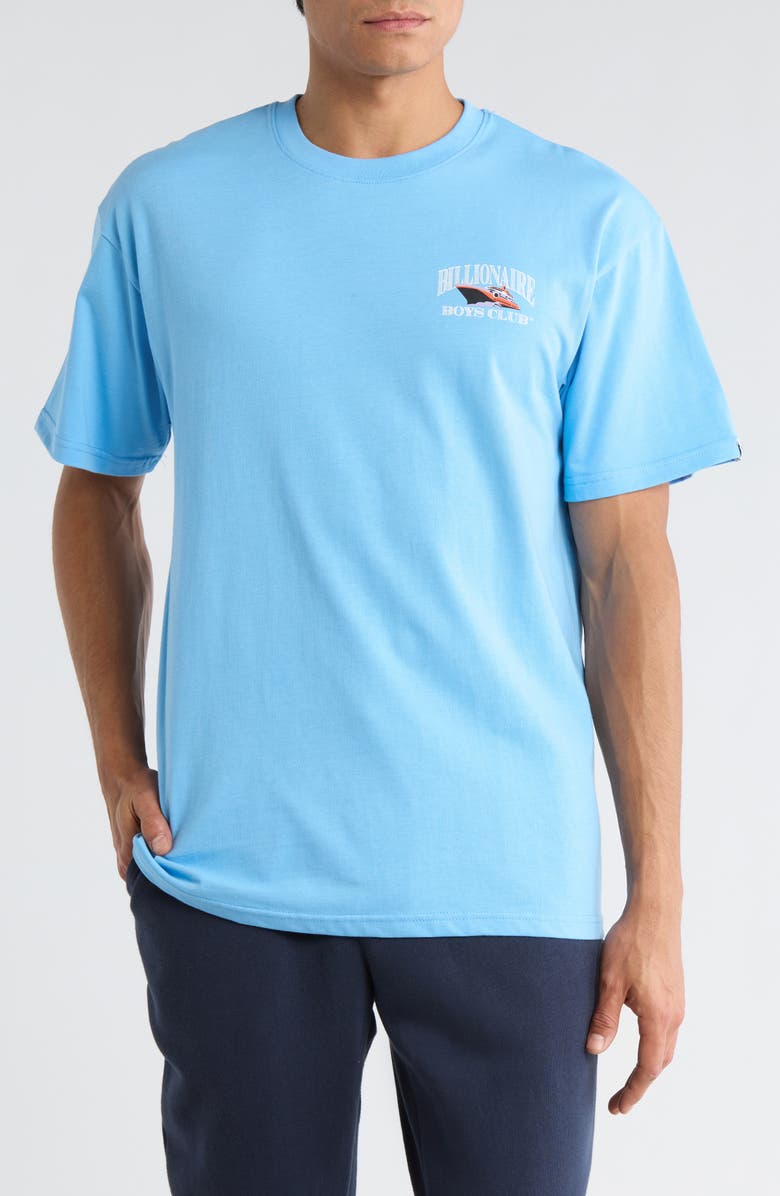 Billionaire Boys Club Yacht Graphic Short Sleeve T-Shirt, Main, color, Little Boy Blue
