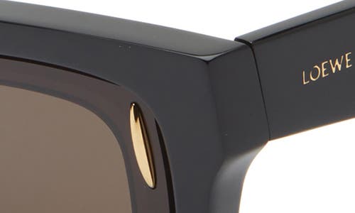 Loewe Signature Geometric Sunglasses In Black