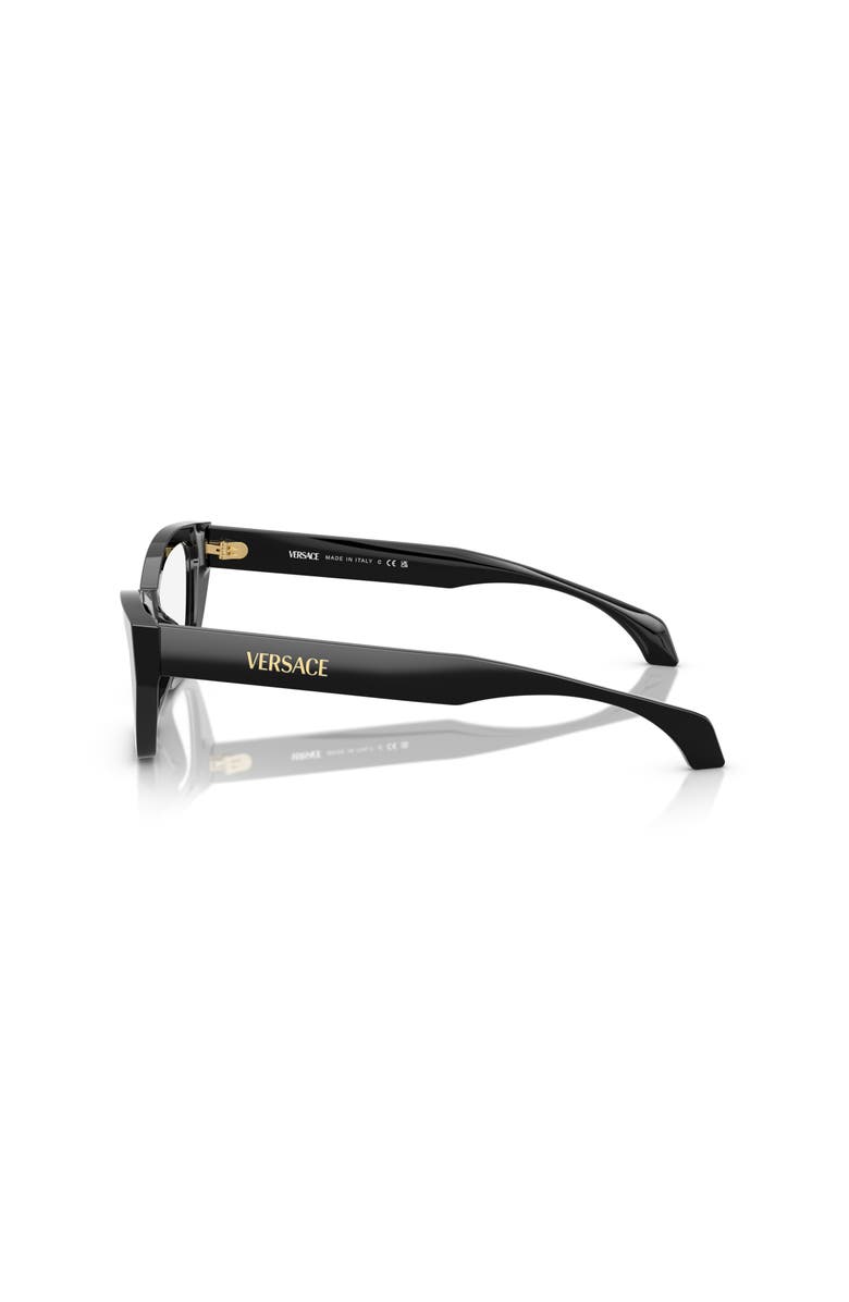 Versace 52mm Cat Eye optical glasses, Alternate, color, Black