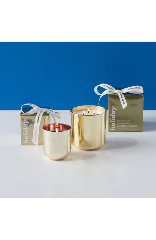 Jonathan Adler Pop Three-wick Holiday Candle In Gold