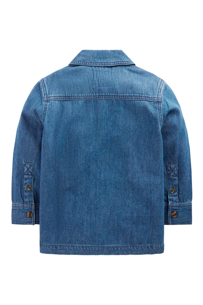 Kids' Denim Overshirt, Alternate, color, INDIGO