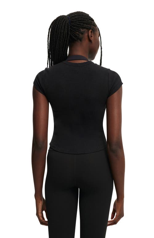 Cotton On Body Active Curved Hem Baby Tee In Black