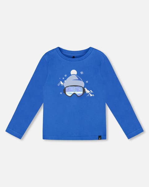 Long Sleeve Organic Cotton Jersey Tee (Toddler & Little Kid)