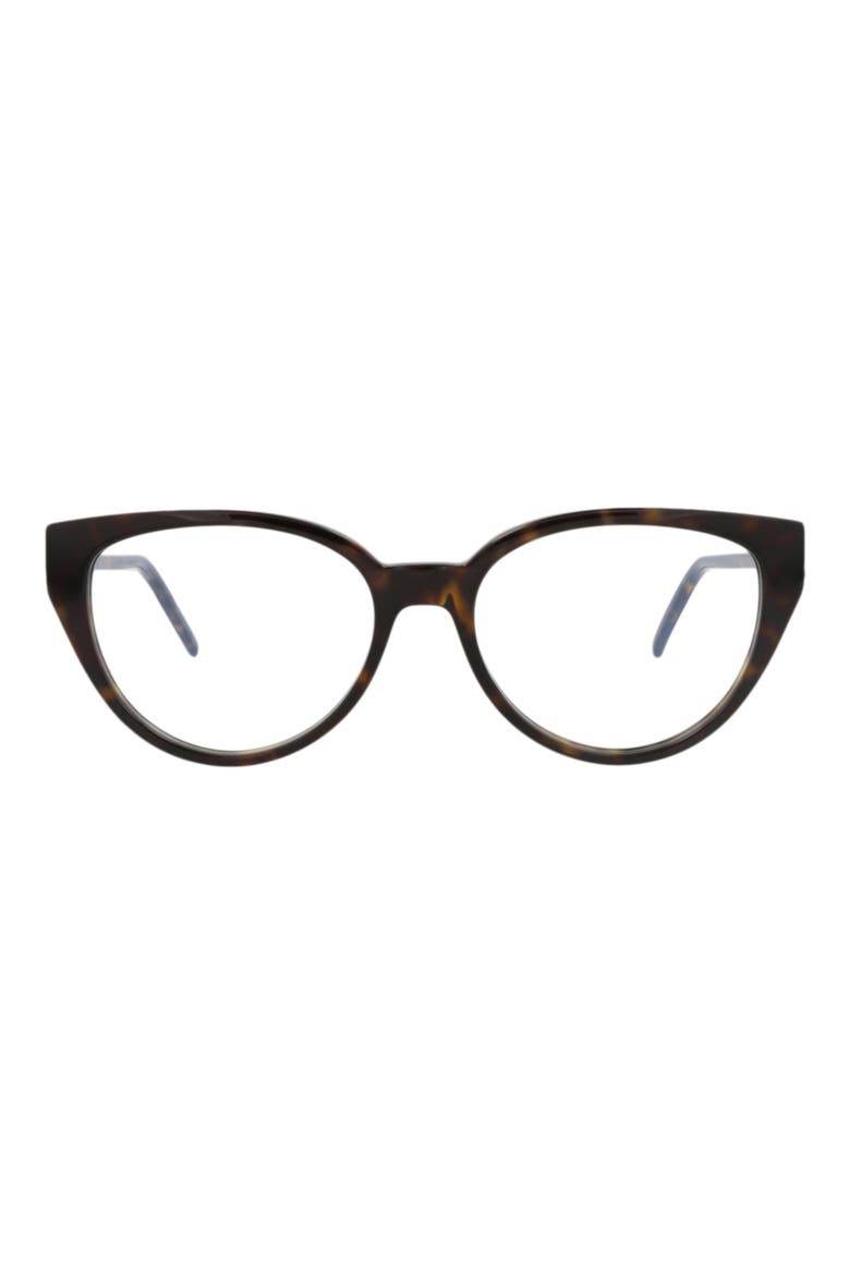 52mm Cat Eye Optical Frames, Main, color, HAVANA GOLD TRANSPARENT