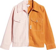 Topshop Colorblock Cotton Jacket