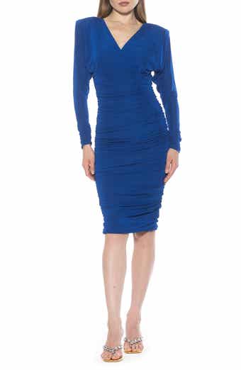 Alexia Admor Starlette Ruched Long Sleeve Dress