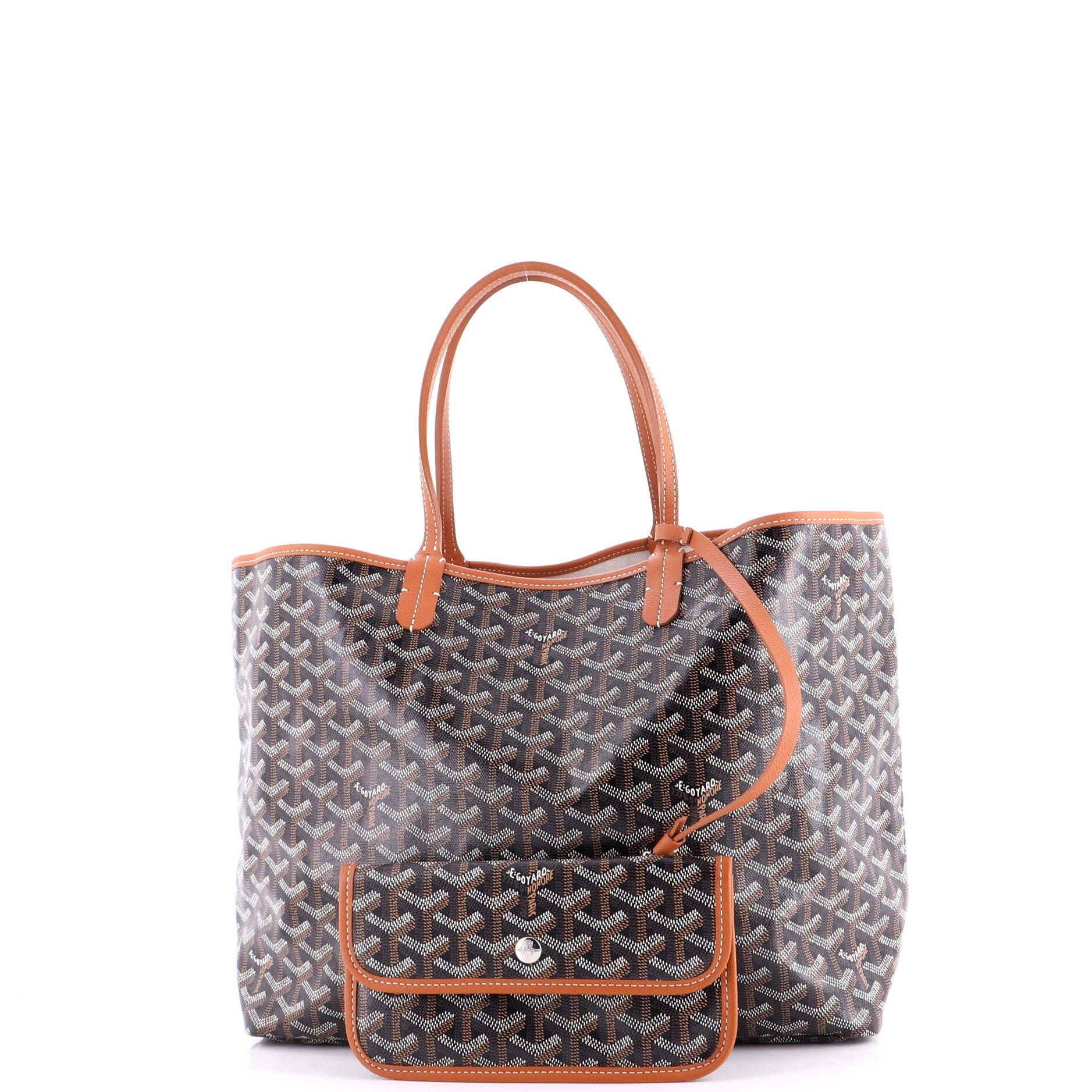 Pre-Owned Goyard Saint Louis Tote Coated Canvas PM, Alternate, color, Brown