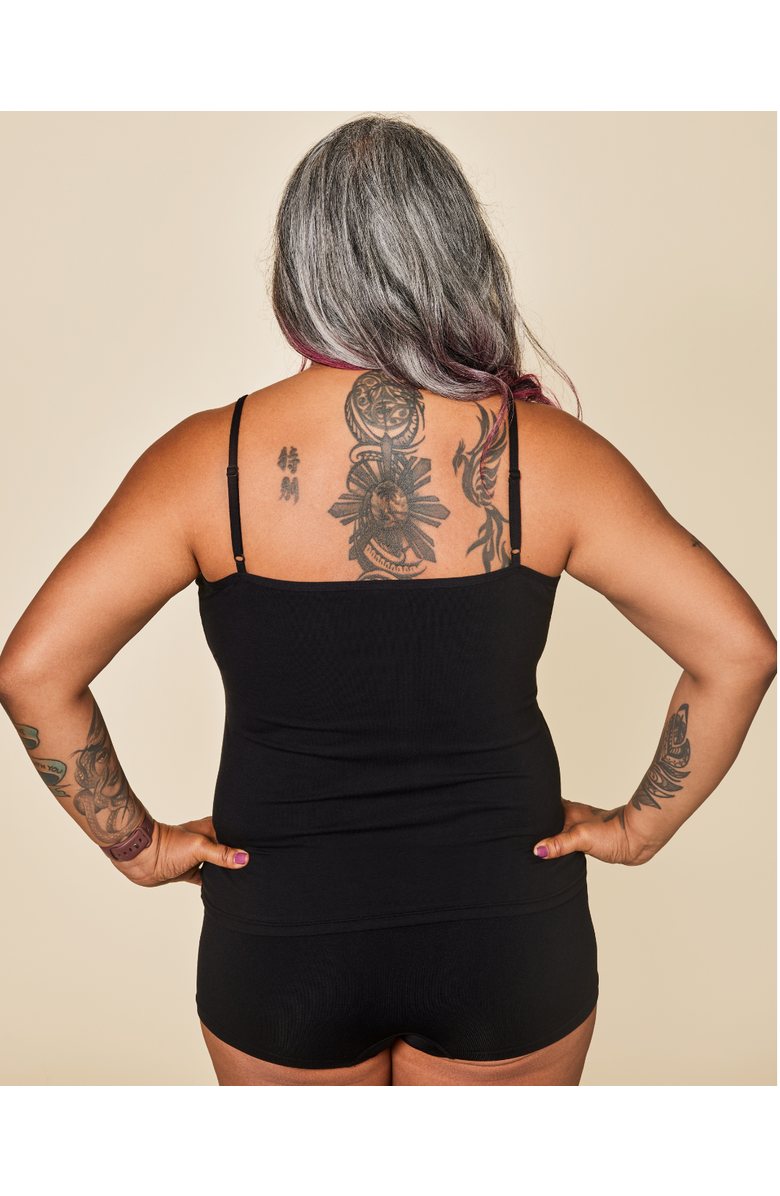 Meadow Luna Cotton Cami, Alternate, color, Black