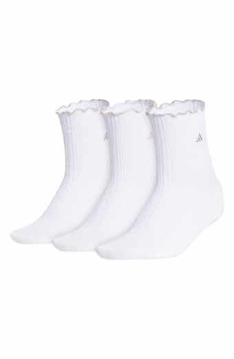 adidas 3-Pack Ruffle Crew Socks