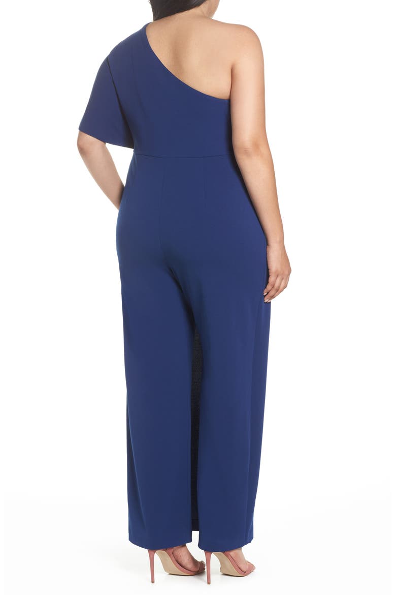 One-Shoulder Jumpsuit, Alternate, color, NAVY
