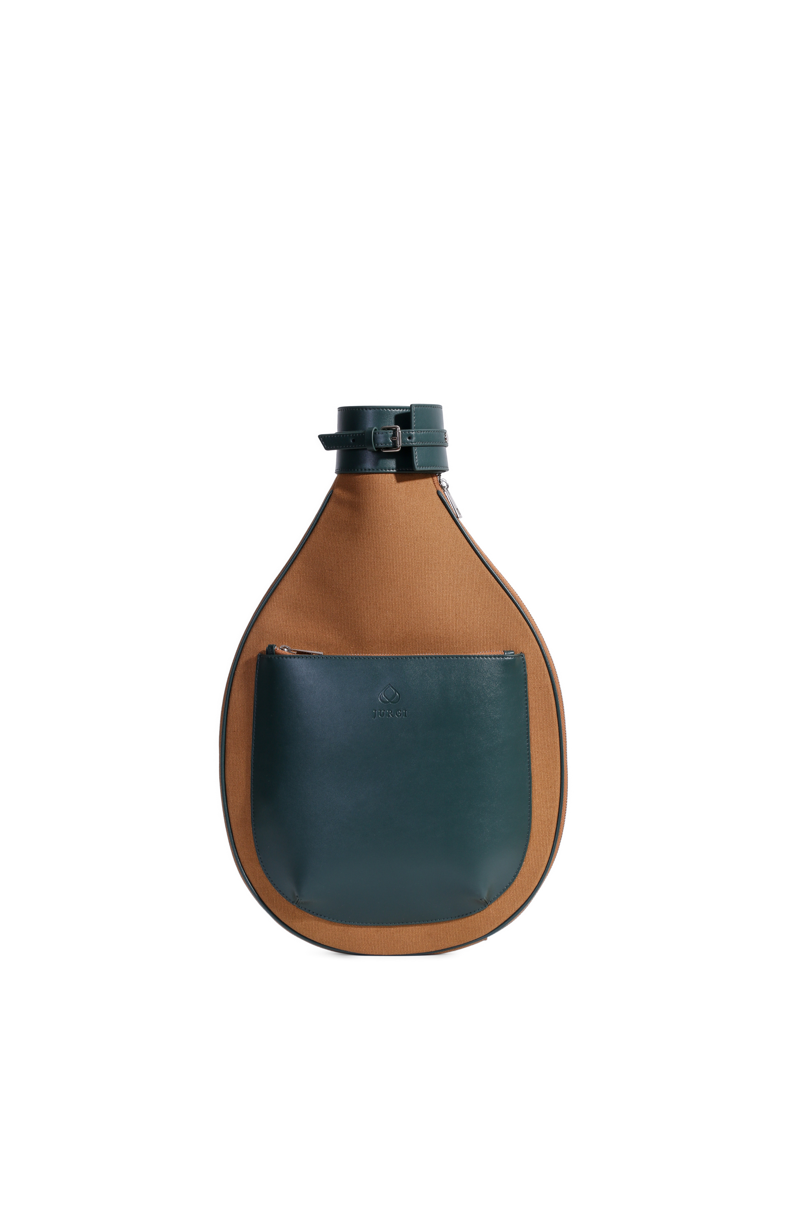 Tennis Racket Backpack in Canvas and Leather, Alternate, color, Green