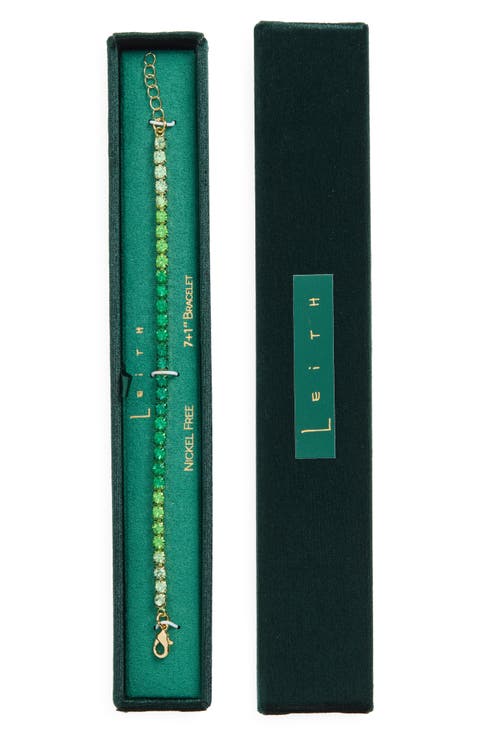 Gradient CZ Tennis Bracelet