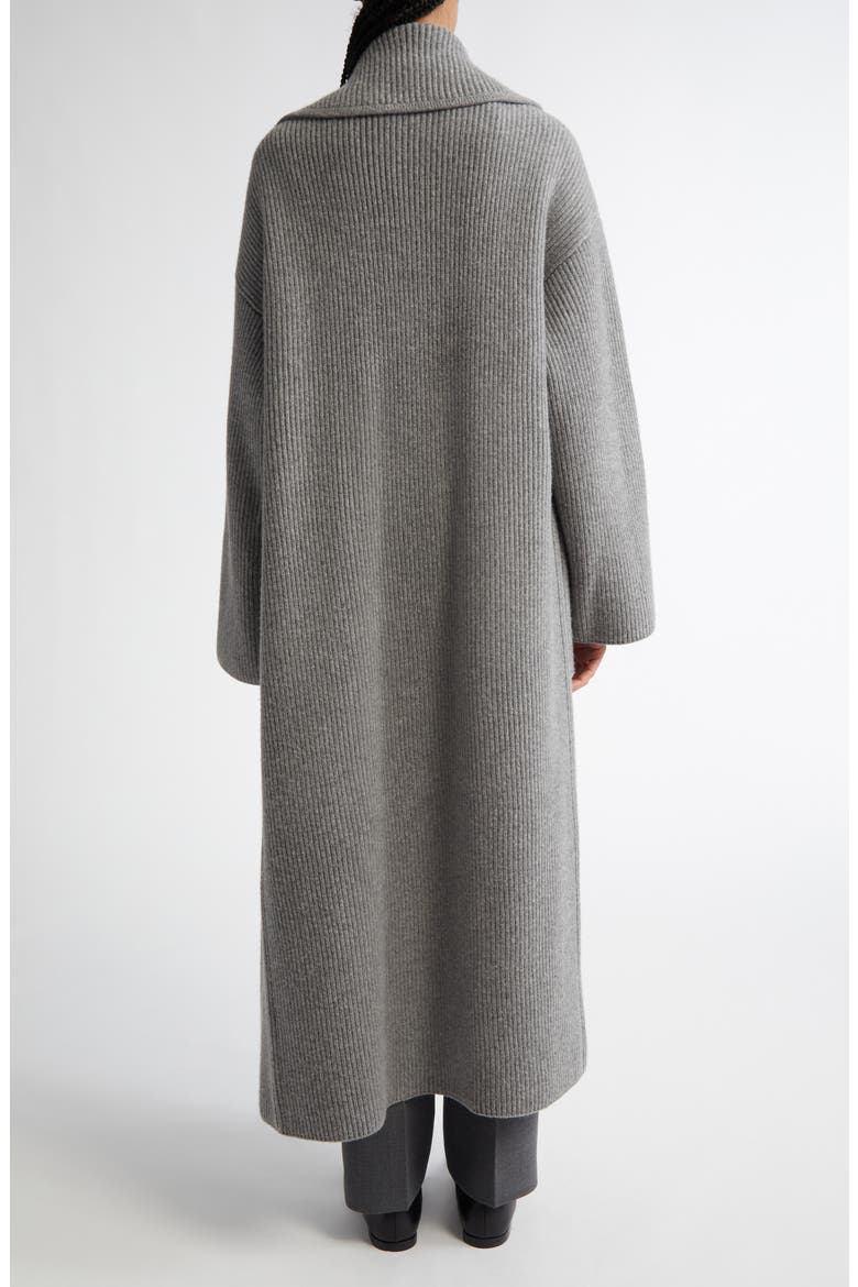 Wool Blend Rib Cardigan Coat, Alternate, color, GREY MELANGE