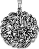 SAMUEL B. Feather Round Pendant