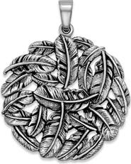 SAMUEL B. Feather Round Pendant