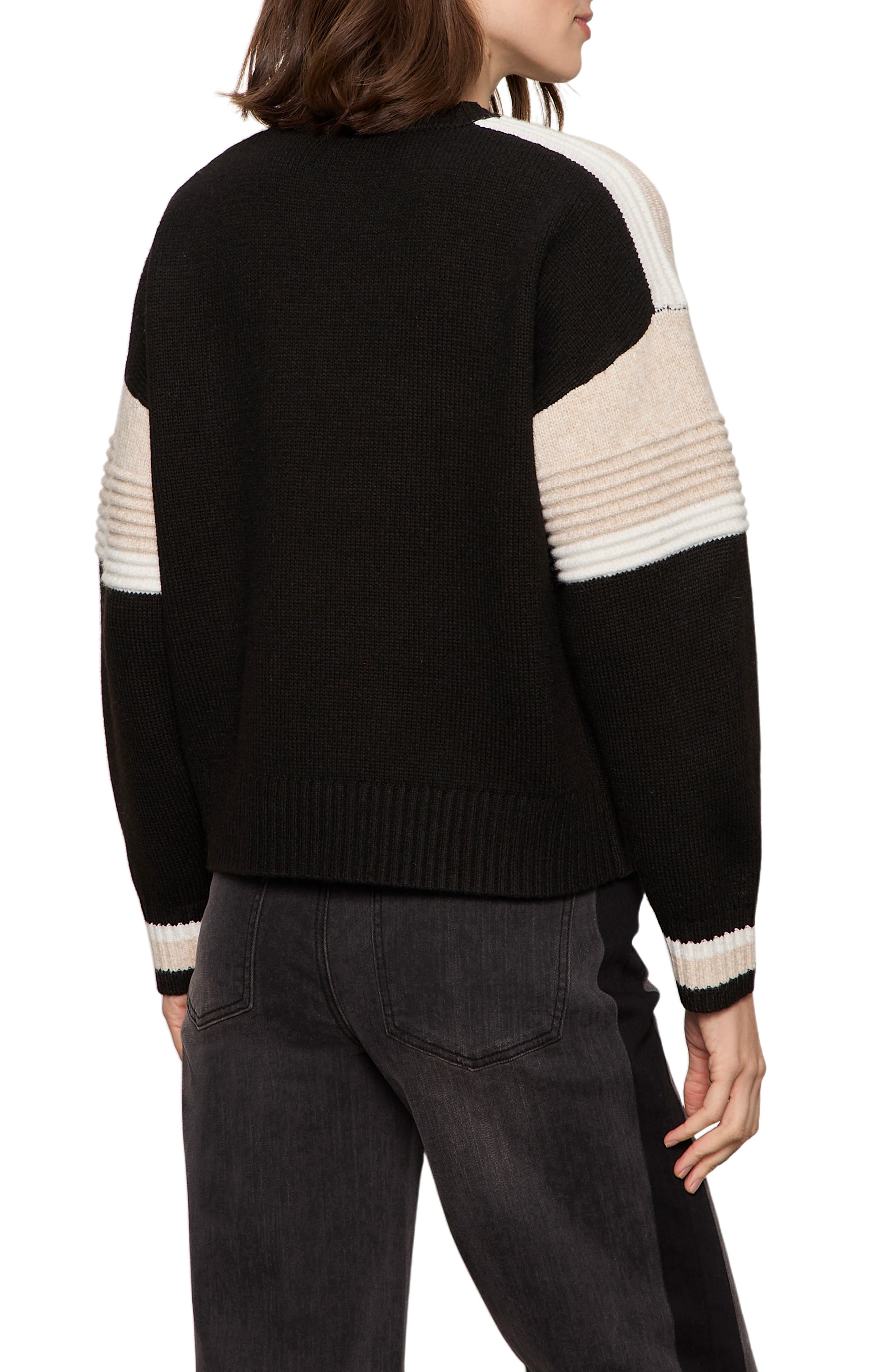 Sporty Stripe Crewneck Sweater - image 2