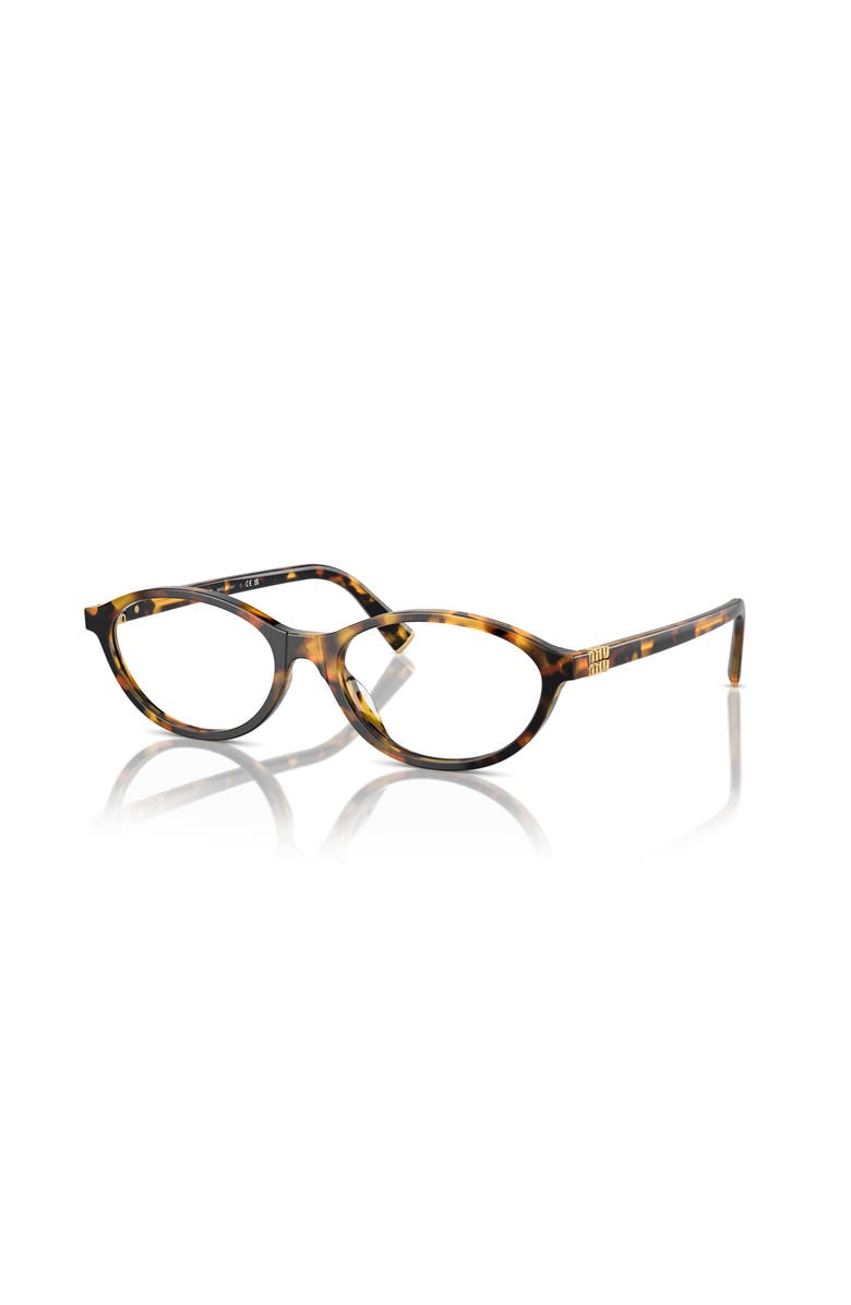 Miu Miu 55mm Oval optical glasses, Main, color, Tortoise