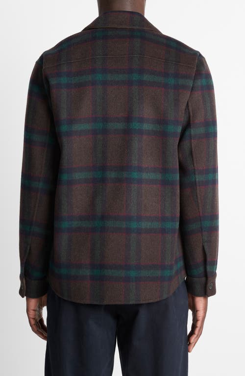 Vince Splittable Wool Blend Shirt Jacket In Multi