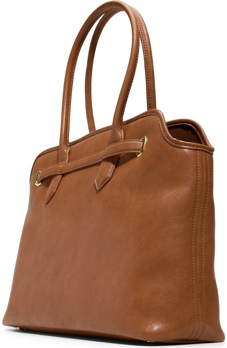ALDO Eevangeliaax Faux Leather Tote, Alternate, color, Tan